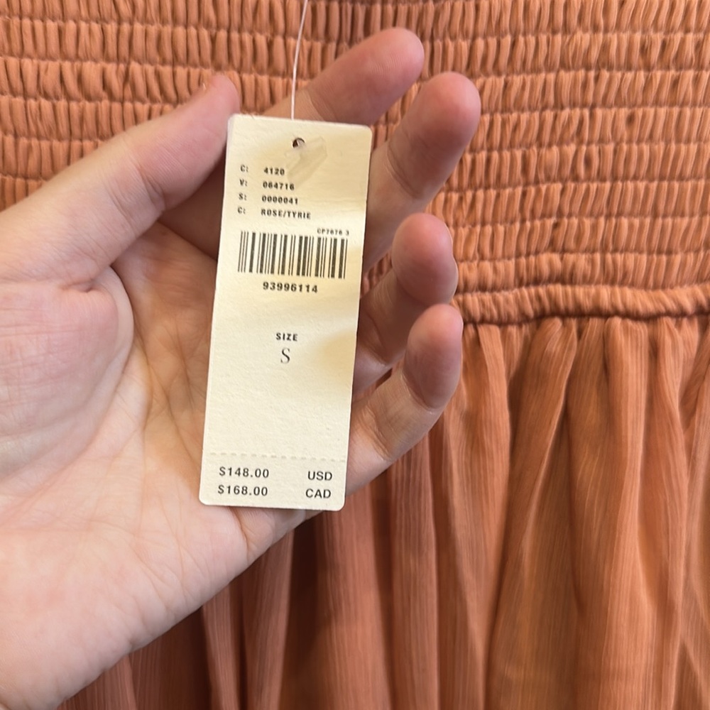 Anthropologie | BY ANTHROPOLOGIE SMOCKED SHEER MAXI SKIRT | Small | NWT - Picture 6 of 7